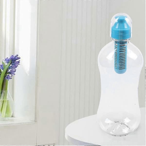 550 ml ulkovesipullo suodattimella, sininen