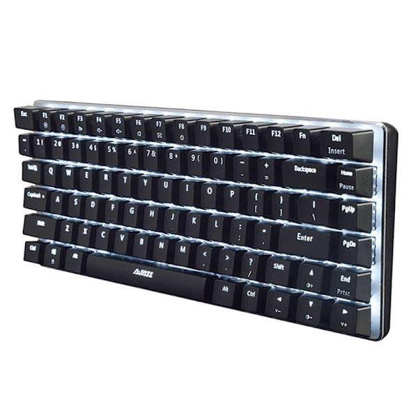 2x AJAZZ AK33 Mekaniskt Tangentbord 82 Tangenter Blå Svart Trådbundet LED-brytare