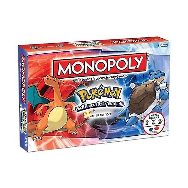 Alla engelska Pokemones Monopoly Toys Brädspel för vuxna och barn 2-6 personer fest