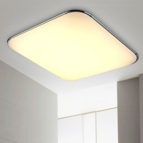 modern fyrkantig infälld taklampa led panel downlight varmvit