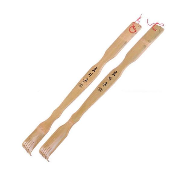 2 kpl 46 cm erittäin pitkät korealaiset bambuselkäraapijat itsehierontaan