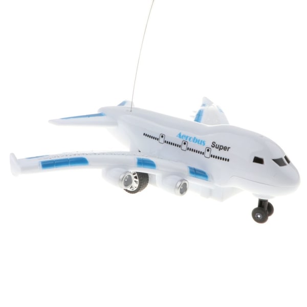 fjärrkontroll aerobus flygplan leksak rc barn barn leksaker presenter blå