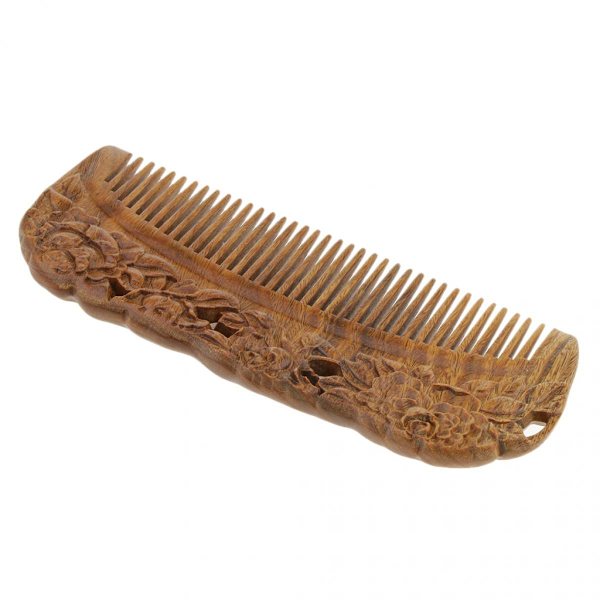 Sandelträ Hårkam, Massagekam Antistatisk Utredningskam Trähandtag 15,2 x 5,5 x 1 cm