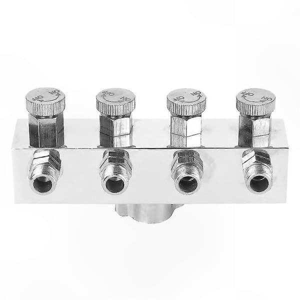 Aluminium luftslangesplitter med justerbare airbrush-adapterfittings