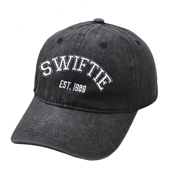 Taylor Swift cap 1989 broderhatt Retro bomullsmössa Unisex från fans black