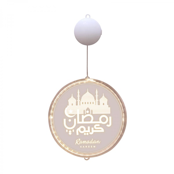 Ramadan Mubarak Eid-dekorationer Akryl LED-lampor Nattljusstil 1