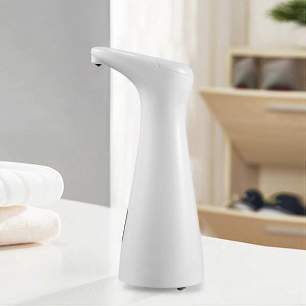 Xh Automatisk Sæbedispenser, Trykfri Sæbedispenser, Med Automatisk Infrarød Sensor Sæbedispenser, Ipx6 Vandtæt White
