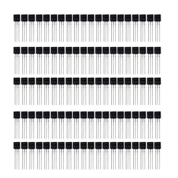 13001 TO-92 300mA Kiselkrafttransistor Set för Ballaster Laddare