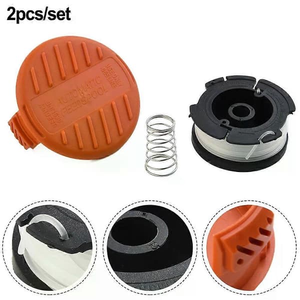 Replacement Spool and Line Set Compatible with Black & Decker ST1823 ST4525 ST5528 ST5530 Fits STC1820EPC STC1820PC STC1920EPCF CHINA CHINA 1 set