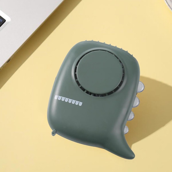 USB uppladdningsbar halsvärmare Portable Lazy Neck Hanging Cooling Green