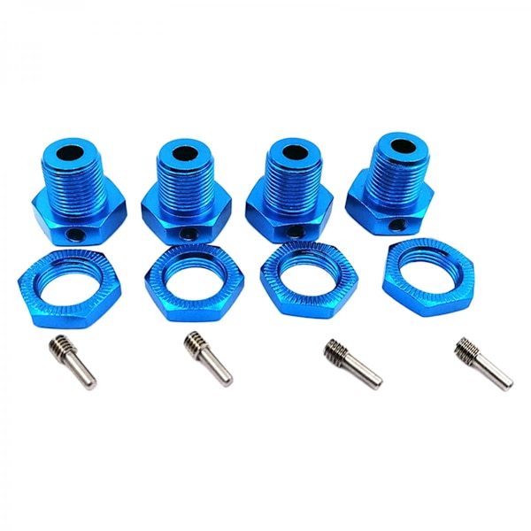 Hjulnav 17mm Hexagonmuttrar Låsmuttrar Kit 5353 För Tra-xxas E-Revo Blå
