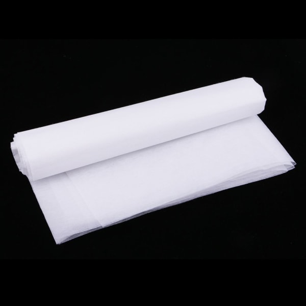 2x Smältbar Canvas Tyg Mellanlägg Bomull Sömnadstillbehör per Meter, Vit, 2 Meter x 100 cm