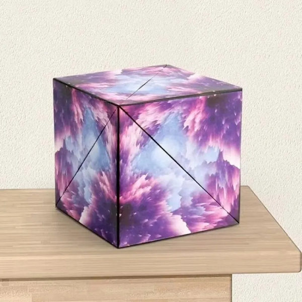 3D Drömsk Föränderlig Magnetisk Magisk Kub Oändlig Flippig Geometri Pussel Spel Leksak