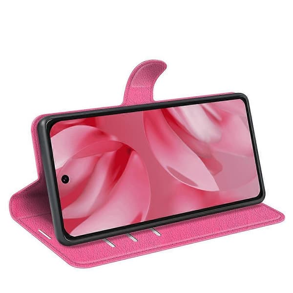 [RM] Litchi læder-telefonetui til Google Pixel 10 / 10 Pro Red gold For Google Pixel 10 / 10 Pro