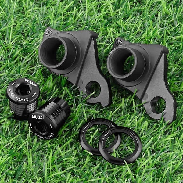 Cykelgearophængsadapter M12x1.5 til kompatibilitet med bagstelkrog Black