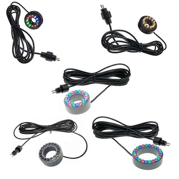 ABS-lys Have Udendørs Under Lys Til Tank Led-lys LED Springvand Damme Vandlys Multicolor  12led