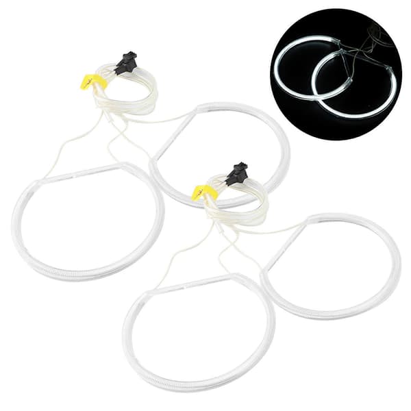4kpl/setti CCFL LED auton ajovalojen Angel Eyes -lamppusarja, sopii malleihin E36 E38 E39 E46