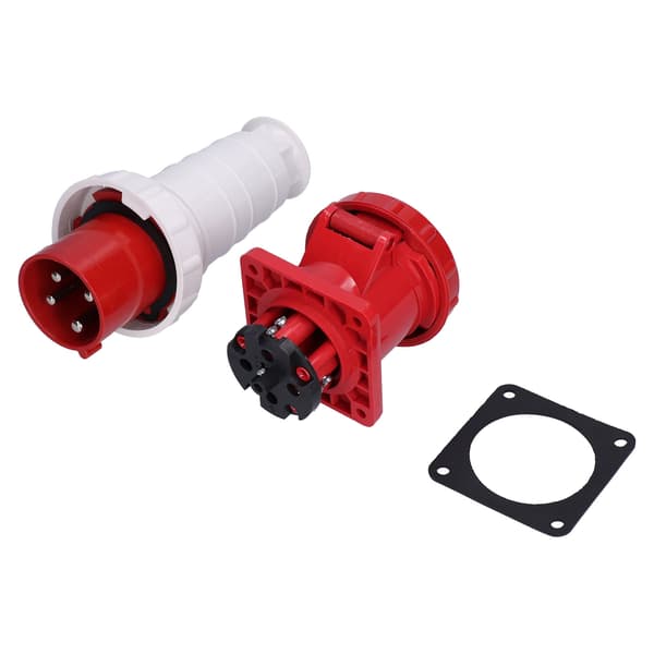 [RM] 3-Phase 4-Pin Industrial Socket Waterproof 380V 415V 63A 3P+E