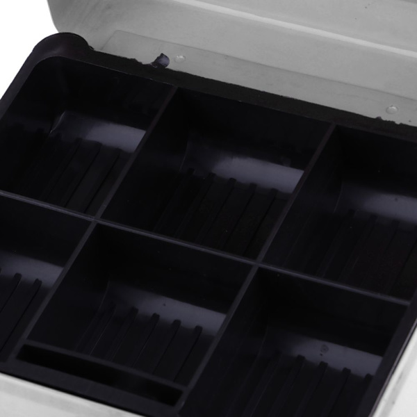 Praktisk Mini Kassaskrin Silver Rostfritt Stål Säkerhetslås Vit Metall Säkerhetsbox