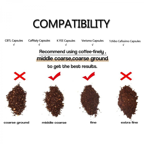 Påfyllningsbar kaffekapsel Pod Filter för ALDI/Expressi/K FEE 3-pack