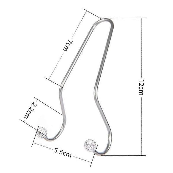 2-delt diamantindlagt bilkrog (pink), blinkende bilkrog organizer s