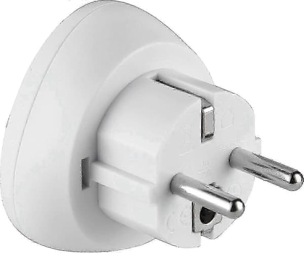 Vit reseadapter för Australien/Kina till Frankrike/Europa modell 70060