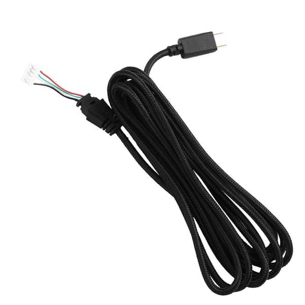 4X för ASUS ROG Delta / ROG Delta S USB-C Gaming Headset Sladd Aux Tråd Hörlurskabel Linje Black