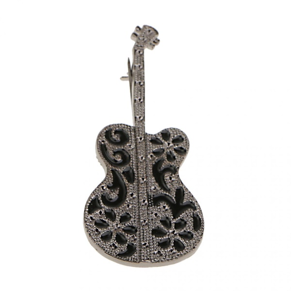 Herr Dam Alloy Gitarr Brosch - Gun Black