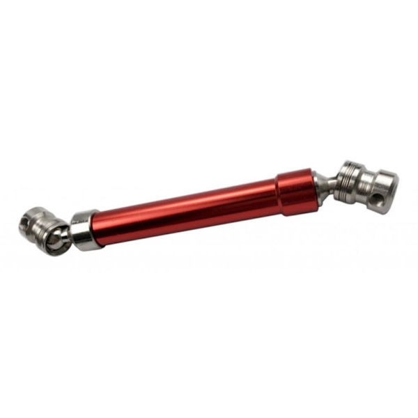 112-152mm, Universell drivaxel i stål för D90 SCX10 RC Crawlers, Röd