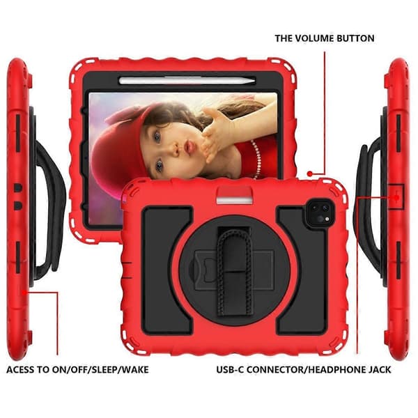 Hardt etui til iPad Pro 11 tommer 2020 Red