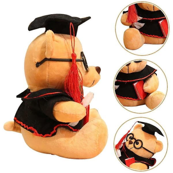 [RM]Graduation Bear Doll Plyslegetøj til dekoration Yndig Sød Samlerobjekt