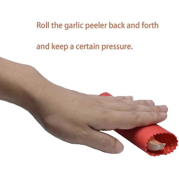 Garlic peeler, 2-pack Garlic roller peeler Kitchen utensil black, A[RM]