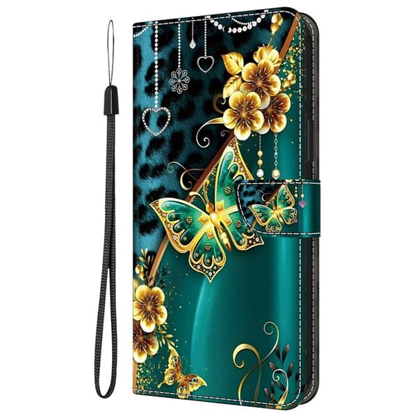 [RM]Wallet Case for Samsung Galaxy S26 Pattern - Gold Flower