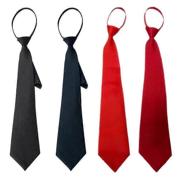 En elevs og sikkerheds, 40~44cm sort lynlås og doven slips black