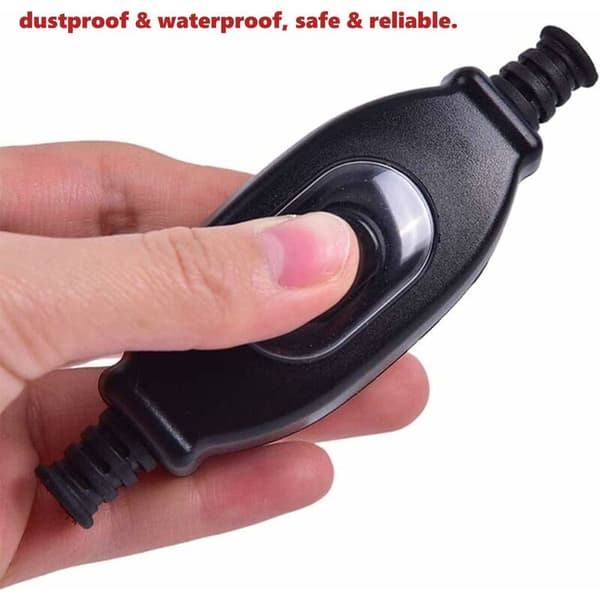 [RM] Cord Switch 2pcs Waterproof Push Button Switch Ip65 Dustproof Waterproof Cord Switch-
