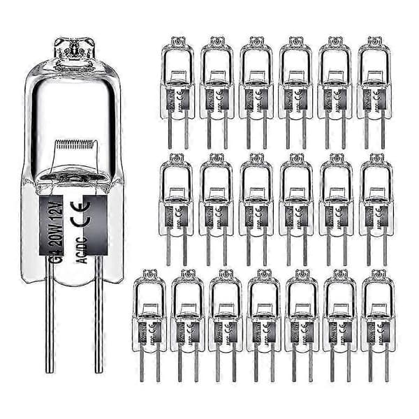 40PCS 12V 20W G4 Halogenlampor Klara Pärlor för Heminredning