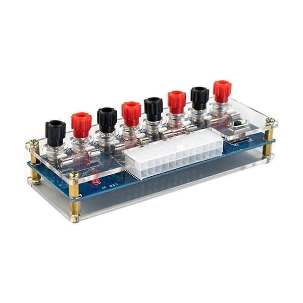 XH-M229 HU-M27 PC Desktop Chassi Strömförsörjning ATX-adapter Uttagsmodul med hölje Blue