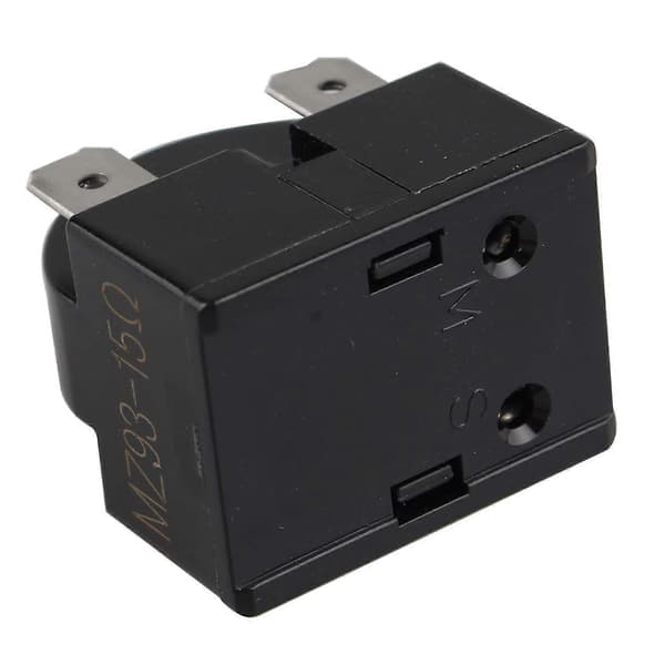 2 st 15 Ohm 220V PTC-startrelä med en stift för kylskåp och frys, svart