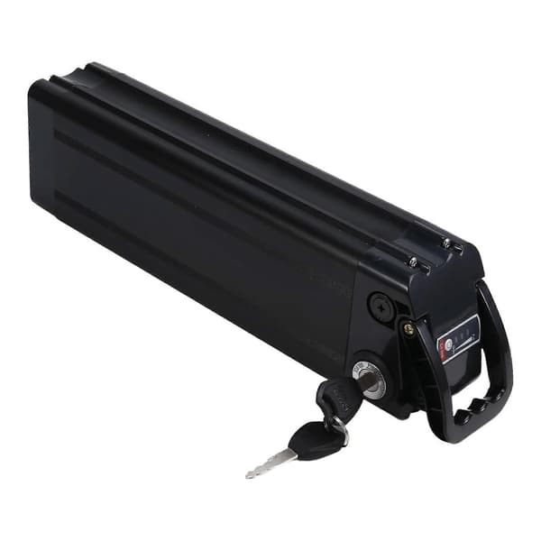 Elektrisk E-sykkel 18650 Batteriboks Deksel 48V Tom Sølvfisk Ebike Aluminiumshus Tilbehør Black