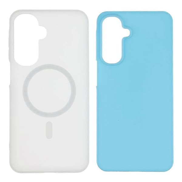 Kompatibelt etui til Samsung Galaxy A54 5G, kompatibelt med MagSafe, PC + TPU mat telefoncover Blue