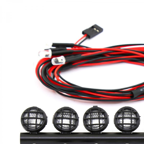 RC Bil LED-lampor Metall LED-ljusramp med tillbehör 6 Lampor