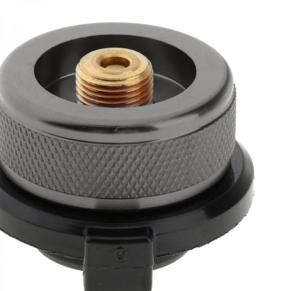 Butan Gas Adapter För Campingkök Konvertera Bränslebehållare Till Lång Tank Grå