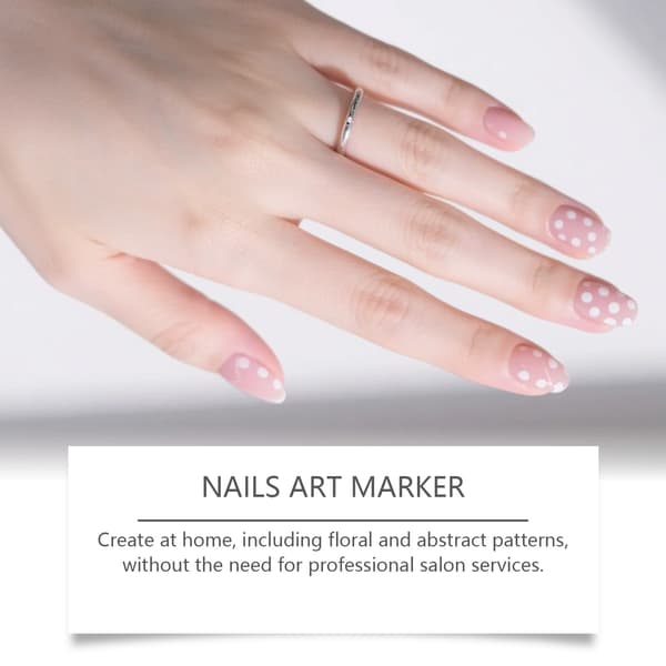 12 st Nail Art Pen Markers 0,5 mm Fine Tip for Precise Graffiti Drawing[RM]