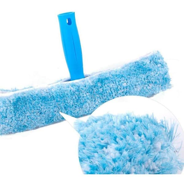 Professionell fönsterskrapa med mikrofiberborste, bredd 25 cm