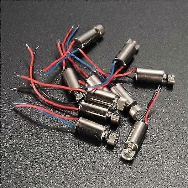 10 stk. mini vibrationsmotor 4x8mm DC 1,5-3V til RC-legetøj telefonreparation