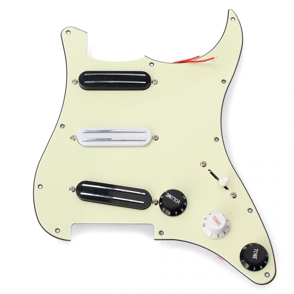 3-lagers förmonterat plektrumskydd med monteringsskruvar Fender Strat gitarr reservdelar