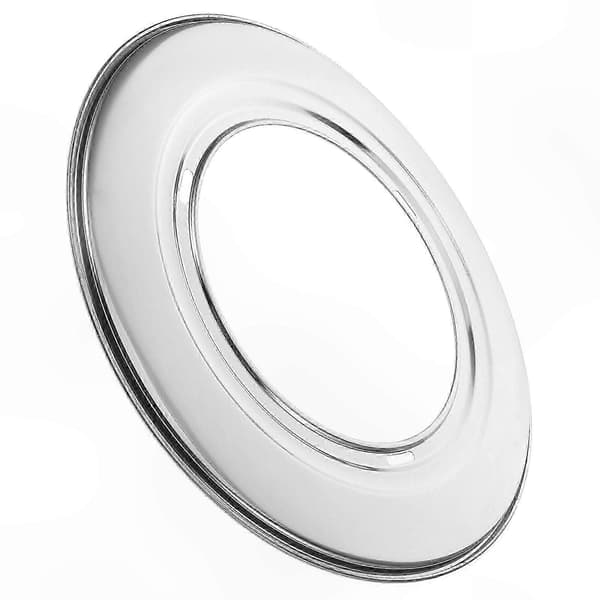 Dampkurvadapterring i rustfrit stål til dumplings, bao buns og dim sum - 28,5 cm udvendig diameter, 16,5 cm indvendig diameter, dampstativ til køkkenet Silver 28.50X28.50X0.80CM