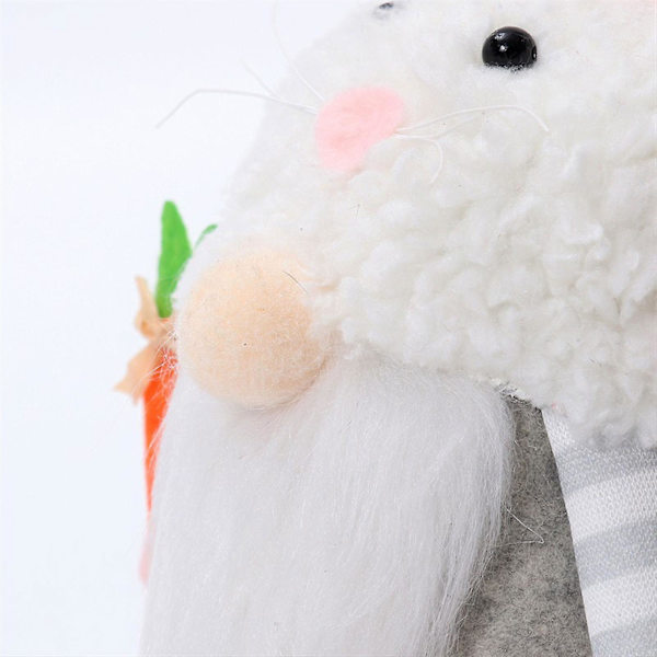 Söt Påskhare Plysch Prydnad Skapa Glad Påskstämning För Bord Hem Festlig Dekor Flower Rabbit