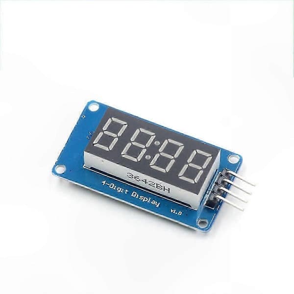 4-numeroinen LED-näyttömoduuli Arduinolle, 0,36\" 7-segmenttinen punainen anodikelloputki sarjaohjaimella
