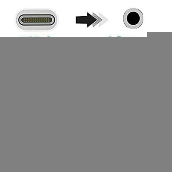(2 st) Adapter USB-C till AUX 3,5 mm kompatibel med Samsung hörlurar